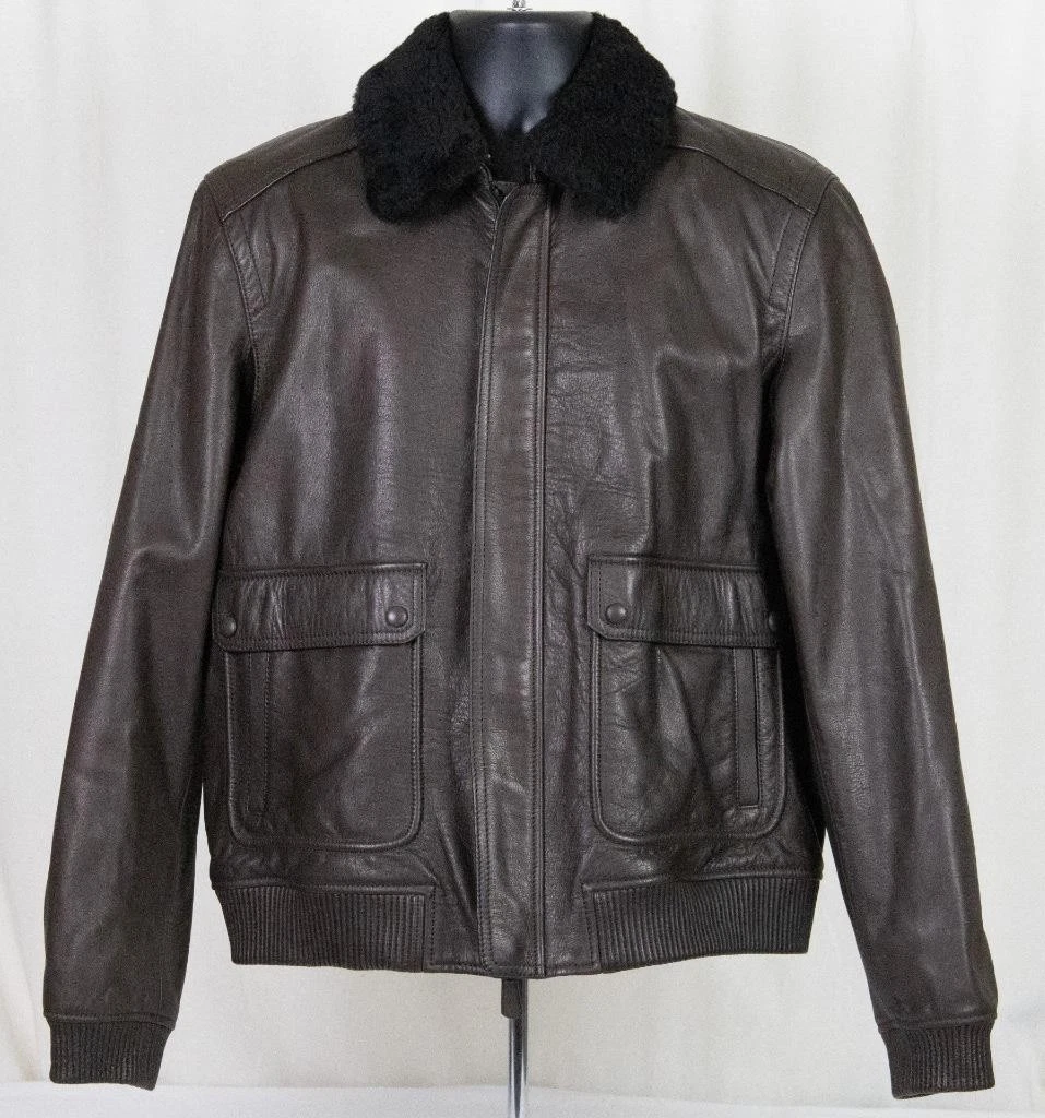 Coach Leather Outer Shell Brown Coats, Jackets & Vests for Men for