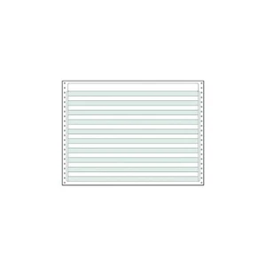 Printworks Professional 14.875" x 11" Continuous Paper White with Green Bar 20 - Picture 1 of 1