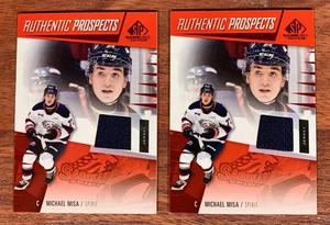 Lot (2) Michael Misa 2023-24 SP Game Used CHL Authentic Prospects Jersey #1 - Picture 1 of 1