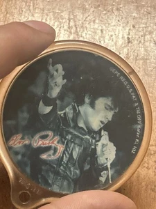 1969 Elvis Presley Suspicious Mind KeyChain 2 Faces Lenticular Mini Vinyl Record - Picture 1 of 5