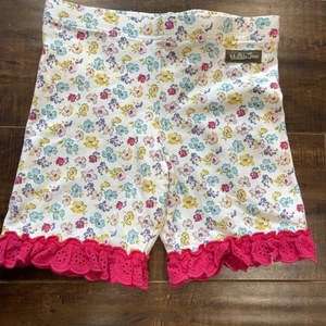 Matilda Jane Enchanted Garden Dawson Shorties Floral Eyelet Trim Size 8 - Picture 1 of 4