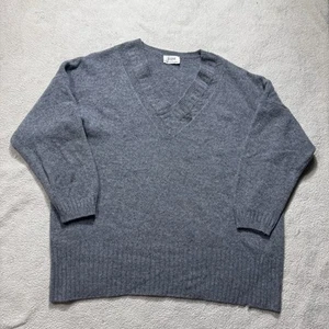 Sisley Sweater Mens XL V Neck Relaxed Fit Made in Italy Wool Pullover Elegant - Picture 1 of 13