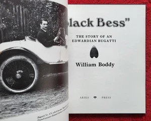 BLACK BESS The Story of an Edwardian Bugatti by William Boddy 1993 FIRST RARE HB - Bild 1 von 8