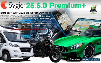 Sygic 25.6.0 Premium+ Navigation - Europa & Welt - Android - als Download - Bild 1 von 4
