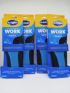 Paquete de 4 plantillas avanzadas de gel de masaje Dr Scholl's Work para mujer talla 6-10 nuevas - Imagen 1 de 2
