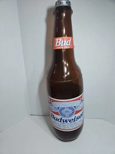 Vintage Budweiser Inflatable Beer Bottle Advertising Man Cave Beer Sign 30" Tall - Picture 1 of 14