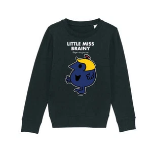 Mr Men Sweatshirt Little Miss Brainy Long Sleeve Kids Unisex Jumper Pullover - Picture 1 of 16