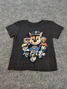 Paw Patrol Boy Short Sleeve Black Shirt Size 4 NWOT - Picture 1 of 7