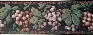  Grapes Wallpaper Border  by Vintage Wallcoverings - Picture 1 of 7
