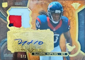 2013 Topps Triple Threads Onyx Patch Auto DeAndre Hopkins 1/1 Cardinals - Picture 1 of 11