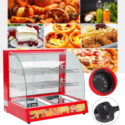 Hot Food Warmer Display Commercial Cabinet Showcase Bread Warming Counter Top - Image 1 of 4
