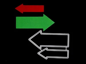 2 Pointing Arrow Metal Cutting Dies, Stencils, Paper Crafts, Scrapbooking J0 - Picture 1 of 4