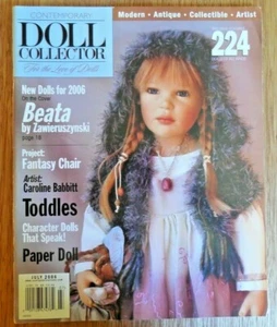 EUC! Contemporary DOLL Collector Magazine: July 2006 with Paper Doll - Imagen 1 de 4