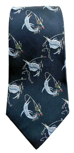 Vintage Polo Ralph Lauren Mens Silk Tie Marlin Swordfish Fishing USA Necktie - Picture 1 of 9
