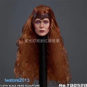 1/6 Scarlet Witch Wanda Elizabeth Olsen Head For 12" Female PH TBL Figure Body - Picture 1 of 18