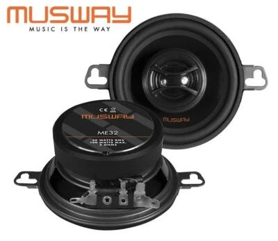 MUSWAY ME32 7,8 cm (3.5”) 2-Wege Koaxial Lautsprecher 100 Watt, 1 Paar - Bild 1 von 4
