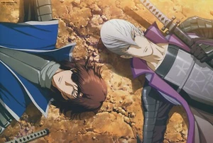 poster promo Sengoku Basara Atsuko Nakajima anime Date Masamune Mitsunari Ishida - Picture 1 of 2