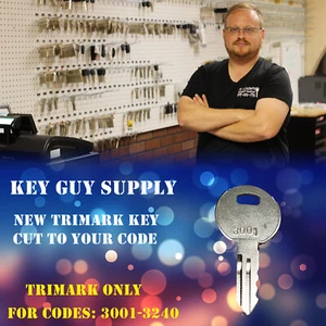 3001-3240, repuesto de llave para remolque autocaravana Trimark precortado. cerrajero - Imagen 1 de 7