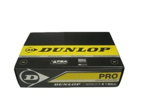 2, 4, 6, 12 x Dunlop Pro Double Yellow Dot Squash Balls - Picture 1 of 5