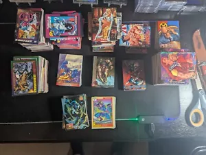 HUGE Vintage 90’s Marvel DC X-Men Spider-Man 1100+ Card Collection Lot 1991-1996 - Picture 1 of 7