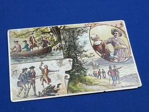 Tarjeta comercial de café Arbuckle Bros. 1892 feat. DELAWARE - Información e imágenes del estado - Imagen 1 de 4