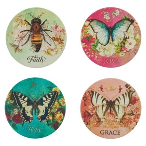 Coaster Set-Butterflies/Bees (Set Of 4) - Picture 1 of 1