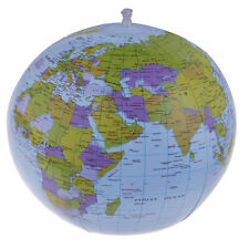 40CM Inflatable World Globe Teach Education Geography Map Toy Kid Beach B Gw F❤J