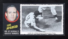 1971 Topps Greatest Moments #51 Luis Aparicio - EX/MT+ to NM - CENTERED  VSCARDS