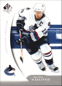 2005-06 SP Authentic Canucks Hockey Card #98 Markus Naslund