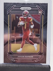 Tarjeta de novato negra Jahan Dotson 2022 Panini Chronicles Prizm NO. PB-15 - Imagen 1 de 2
