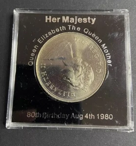 Gedenkmünze Queen Elizabeth The Queen Mother 80. Geburtstag £5 Fünf Pfund - Bild 1 von 2