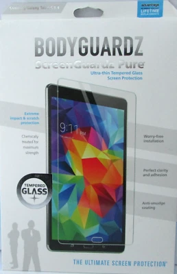 Bodyguardz Pure tempered Glass Screen Protector Samsung Tab S 8.4 Brand New Seal - Image 1 of 4