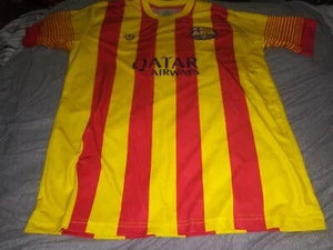 Merkur FCB Barcelona FC Trikot Shirt Größe L Qatar Airways. Rot und Gelb - Bild 1 von 4