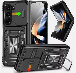Funda de teléfono Defender para (Galaxy Z plegable 5) con soporte de metal + cubierta de cámara - Imagen 1 de 7