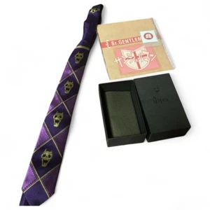 ULTRA-VIOLENCE JoJo's Bizarre Adventure Kira Yoshikage Killer Queen Tie Purple - Picture 1 of 6