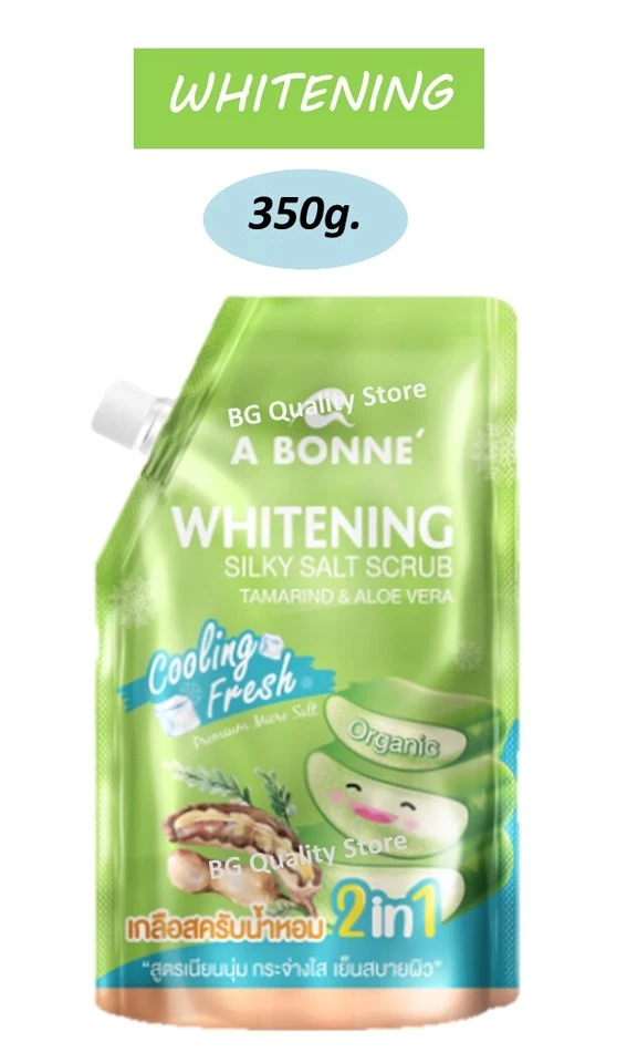 350g X 3 a Bonne’ Whitening Silky Salt Scrub Tamarind and Aloe Vera