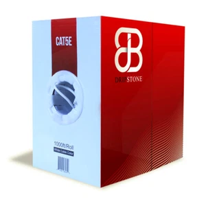 1000FT CAT5E CABLE UTP 24AWG CABLE SÓLIDO 350MHZ CABLE ETHERNET CAJA DE EXTRACCIÓN BLANCO - Imagen 1 de 3