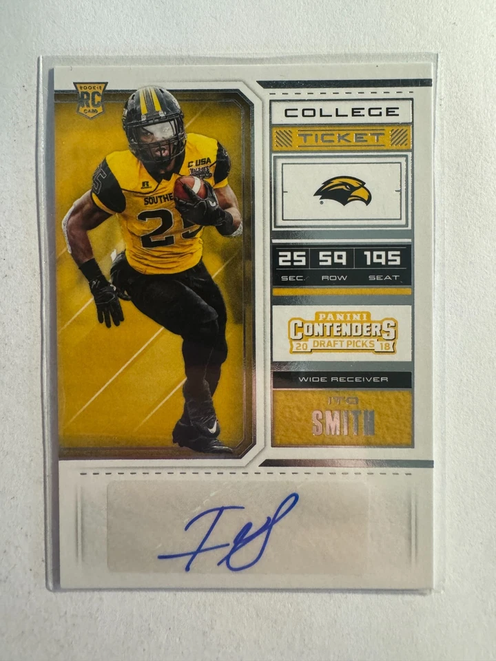 K232,580 - 2018 Panini Contenders Draft Picks #291 Ito Smith Auto RC - Image 1 of 1
