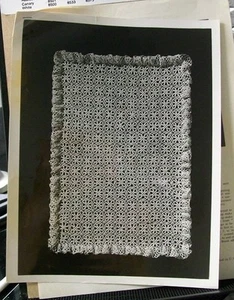 STARRY SKY CROCHET PATTERN NATIONAL NEEDLECRAFT BUREAU, INC. #S-814 TRAY MAT - Picture 1 of 1