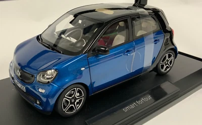 1/18 Norev Smart Forfour from 2015 in Black and Blue 183435 NC1153 - Image 1 of 4