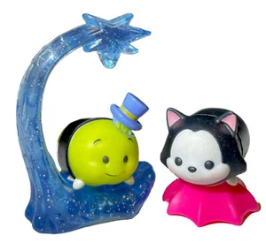 Disney Tsum Tsum Jiminy Cricket & Figaro Medium Vinyl Figures W/ Stand - Picture 1 of 7
