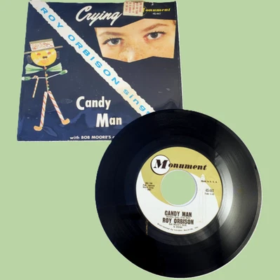 ROY ORBISON Candy Man 45rpm 7" VG UNTESTED Vinyl + Sleeve MONUMENT 45-447 - Image 1 of 4