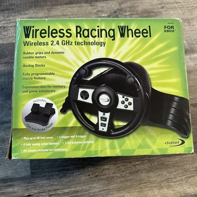 DATEL Xbox Wireless 2.4 GHz Racing Wheel/Pedal Model XB045D Brand New! - Image 1 of 4