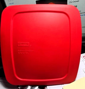 Pyrex C-222-PC - 2 Quart Quadrat Rot Einfach Greifen - Kunststoff Ersatz Deckel - Kostenloser Versand - Bild 1 von 3