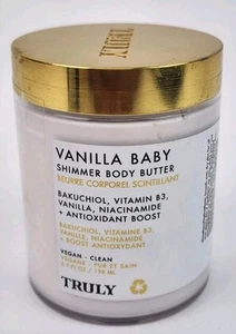 Manteca corporal Truly Vanilla Baby Luxury Shimmer, hidratante, sellada nueva (6,7 oz) - Imagen 1 de 2
