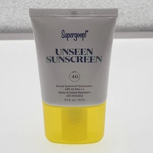 SUPERGOOP! Unseen Sunscreen SPF40 0.5 oz Mini Travel Size, Exp 04/25 New/Sealed - Picture 1 of 4