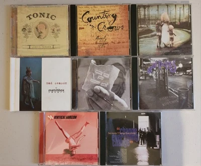 ROCK LOT 8 CDs - TONIC, COUNTING CROWS, EZRA, MATCHBOX 20, SOUL, SPIN DOCS, VERT - Image 1 of 2