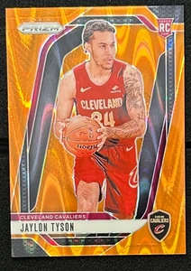 2024-25 Prizm Jaylon Tyson RC Orange Tectonic /199 Cavaliers Rookie - Picture 1 of 2