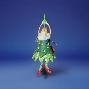 Vtg Dept 56 Patience Brewster Mini Krinkles Cat Xmas Tree Ornament. No Box 3” - Picture 1 of 9