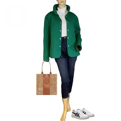 CHAQUETA BRIGGS NEW YORK VERDE ACOLCHADA BOTÓN A PRESIÓN TALLA 24 Foto 1 de 4